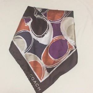 Priced to move! Coach 100% silk scarf